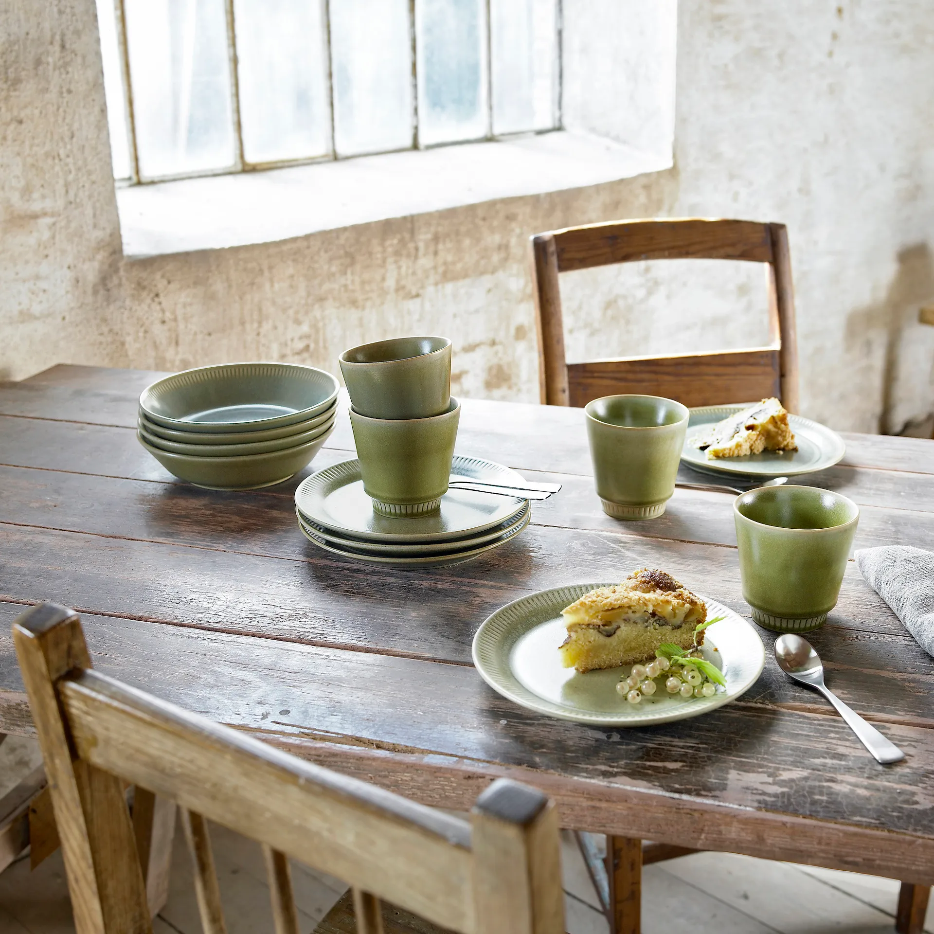 Tazzina Knabstrup 28 cl, verde oliva Knabstrup Keramik