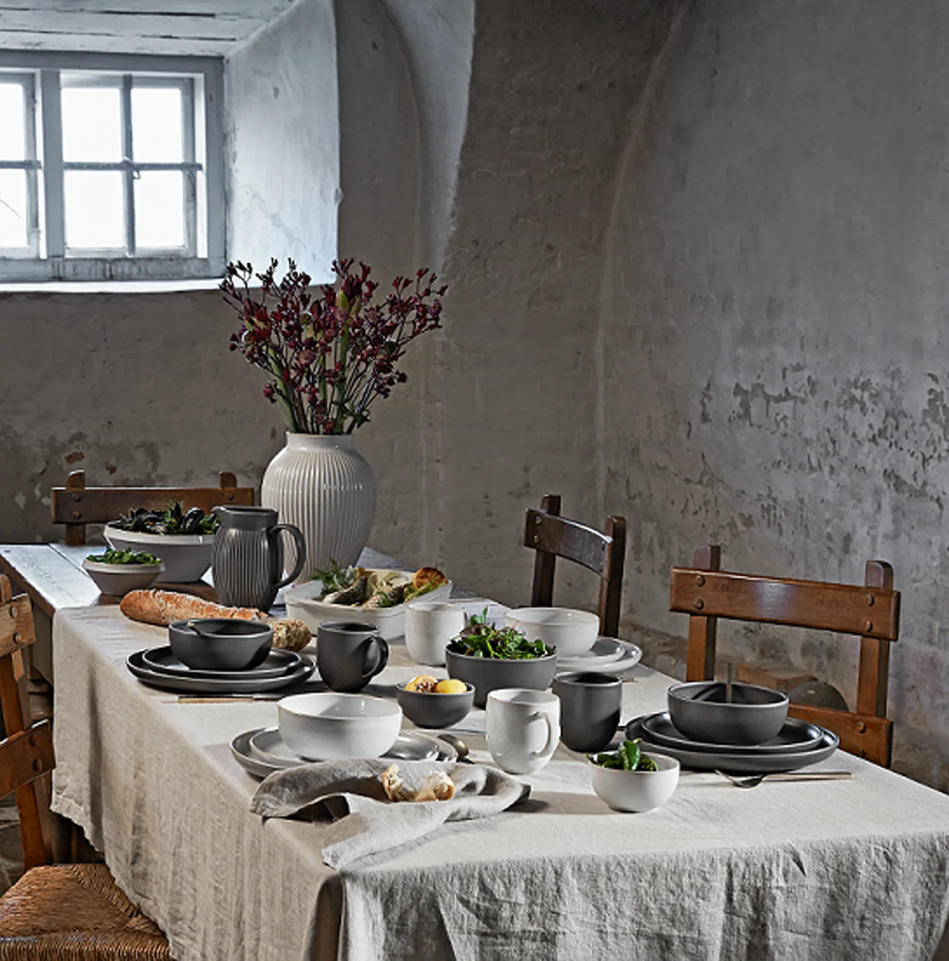 Teglia da forno Tavola 2 pezzi, Bianco Knabstrup Keramik
