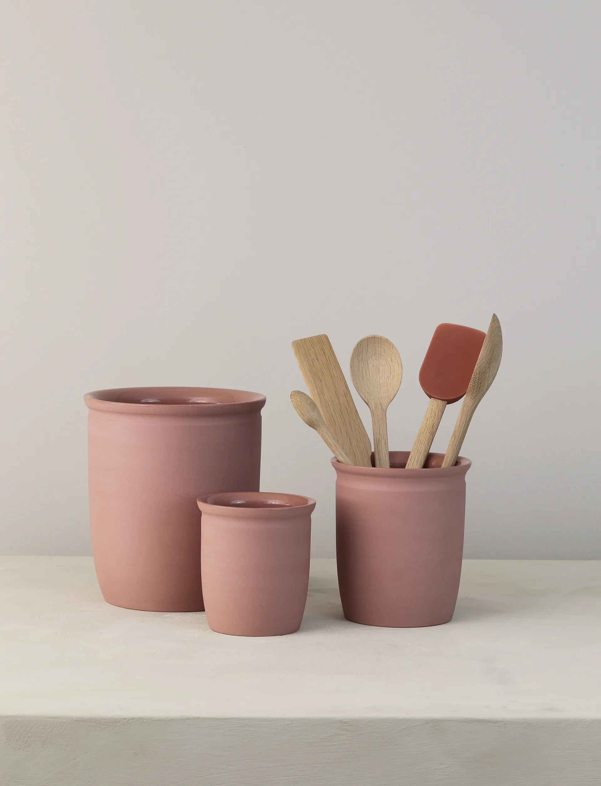 Vasetto per conserve Knabstrup, Dark rose, 1 L Knabstrup Keramik