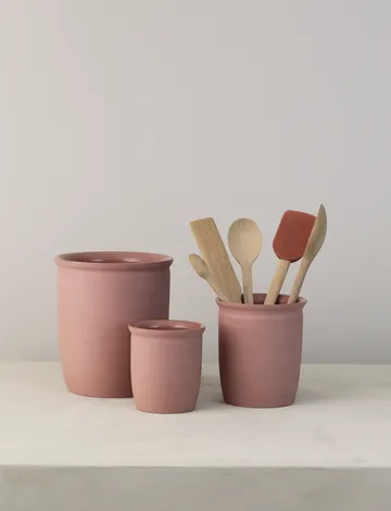 Vasetto per conserve Knabstrup - Dark rose, 1 L - Knabstrup Keramik