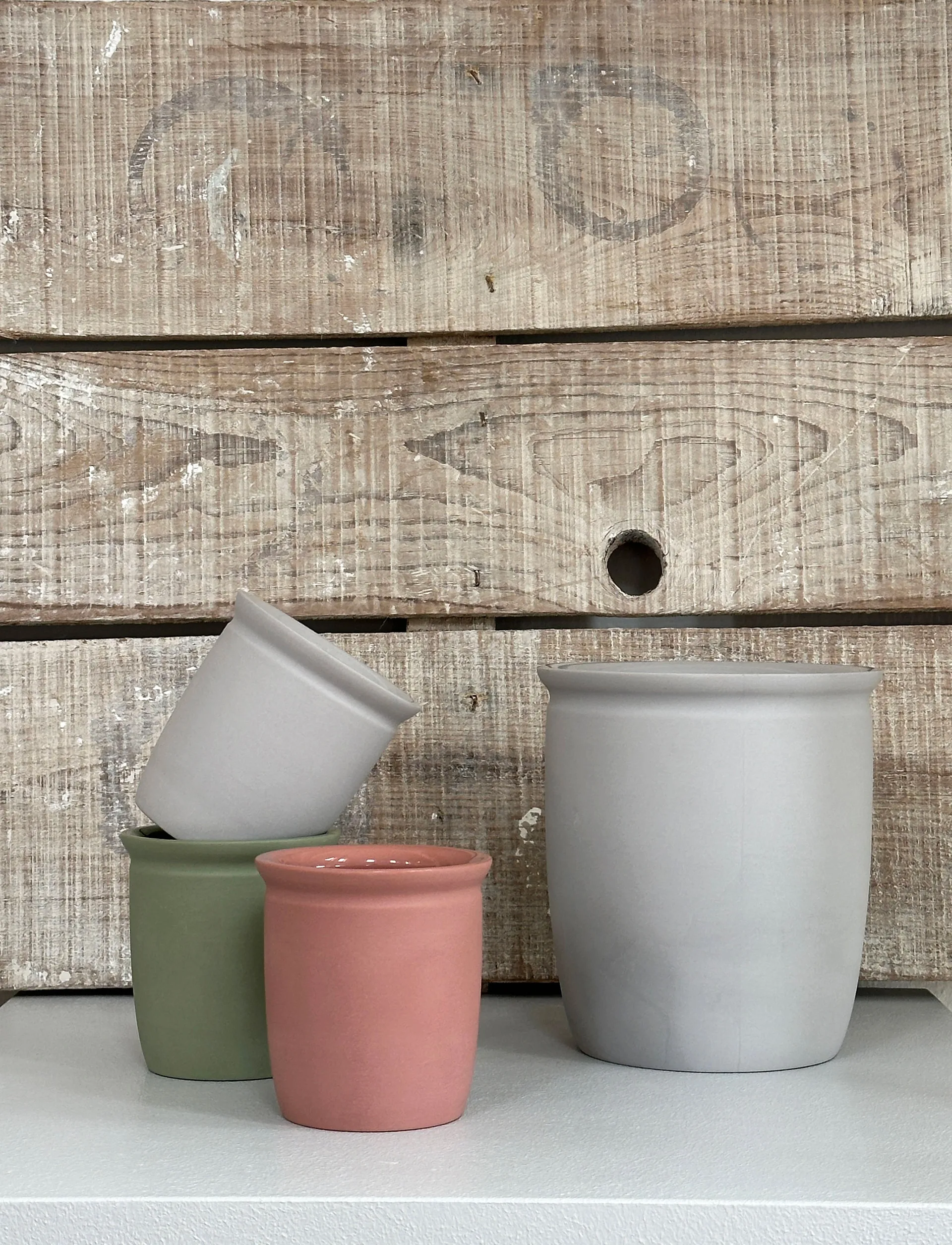 Vasetto per conserve Knabstrup, Grigio, 2 L Knabstrup Keramik