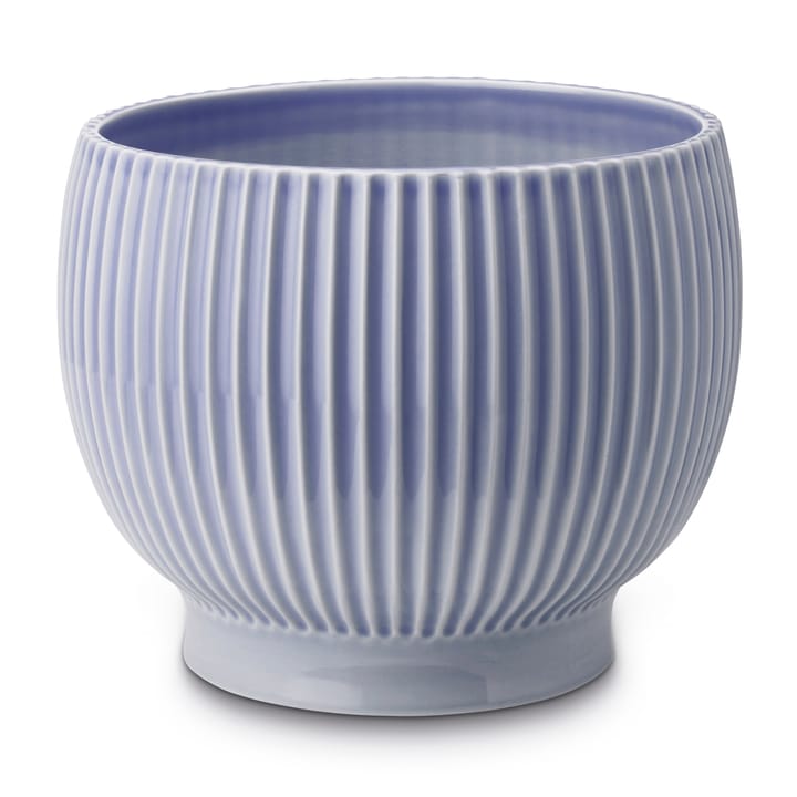 Vaso da fiori Knabstrup scanalato Ø 16,5 cm - Lavender blue - Knabstrup Keramik