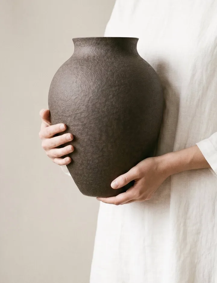 Vaso Knabstrup 27 cm - Corteccia - Knabstrup Keramik