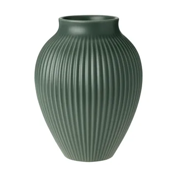 Vaso Knabstrup ripple mat celadon green - 20 cm - Knabstrup Keramik