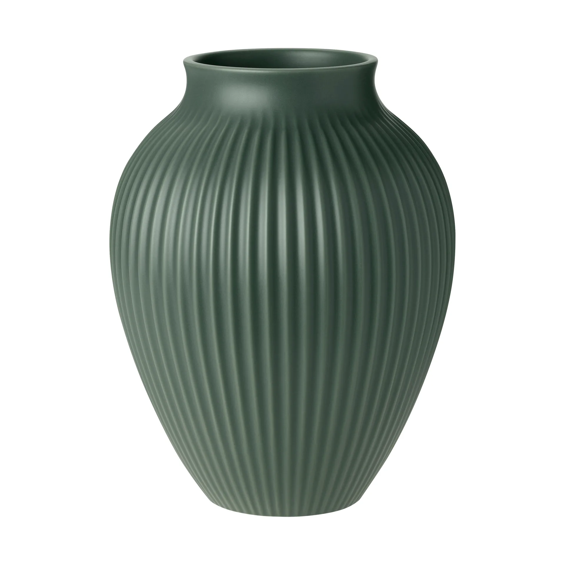 Vaso Knabstrup ripple mat celadon green, 27 cm Knabstrup Keramik