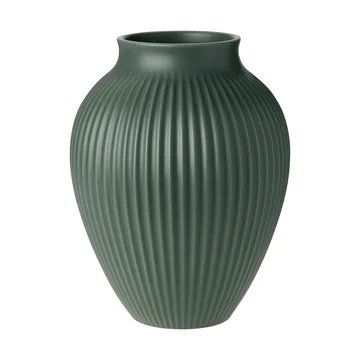 Vaso Knabstrup ripple mat celadon green - 27 cm - Knabstrup Keramik