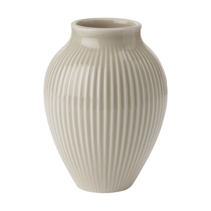 Vaso rigato Knabstrup 12,5 cm - Sabbia Ripple - Knabstrup Keramik