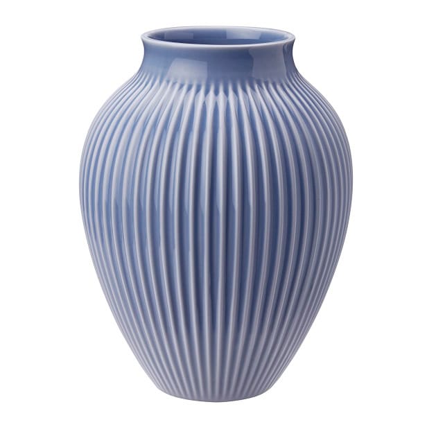 Vaso rigato Knabstrup 20 cm - lavender blue - Knabstrup Keramik