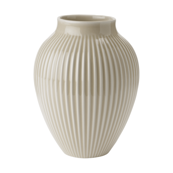 Vaso rigato Knabstrup 20 cm - Sabbia Ripple - Knabstrup Keramik