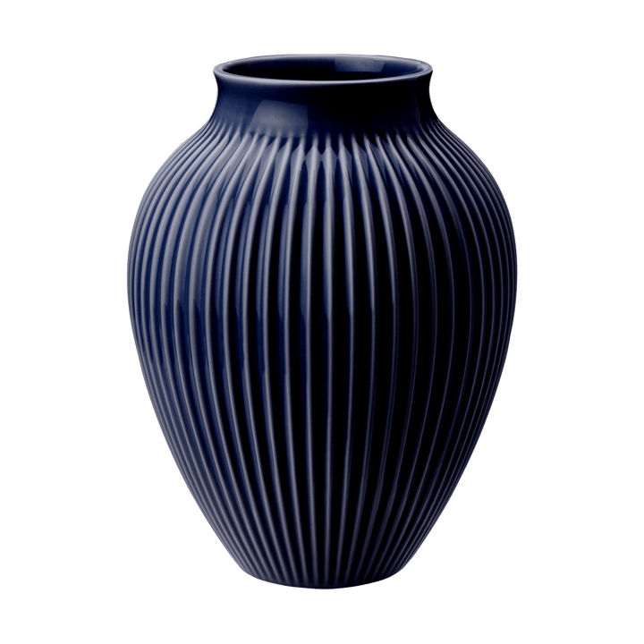 Vaso rigato Knabstrup 27 cm - Dark blue - Knabstrup Keramik