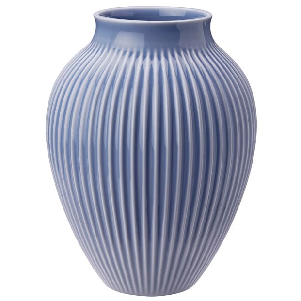 Vaso rigato Knabstrup 27 cm - lavender blue - Knabstrup Keramik