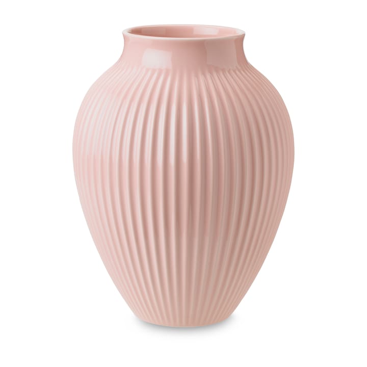 Vaso rigato Knabstrup 27 cm - Rosa - Knabstrup Keramik