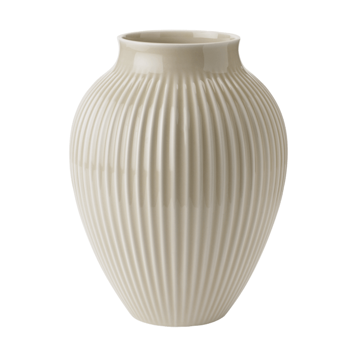 Vaso rigato Knabstrup 27 cm - Sabbia Ripple - Knabstrup Keramik