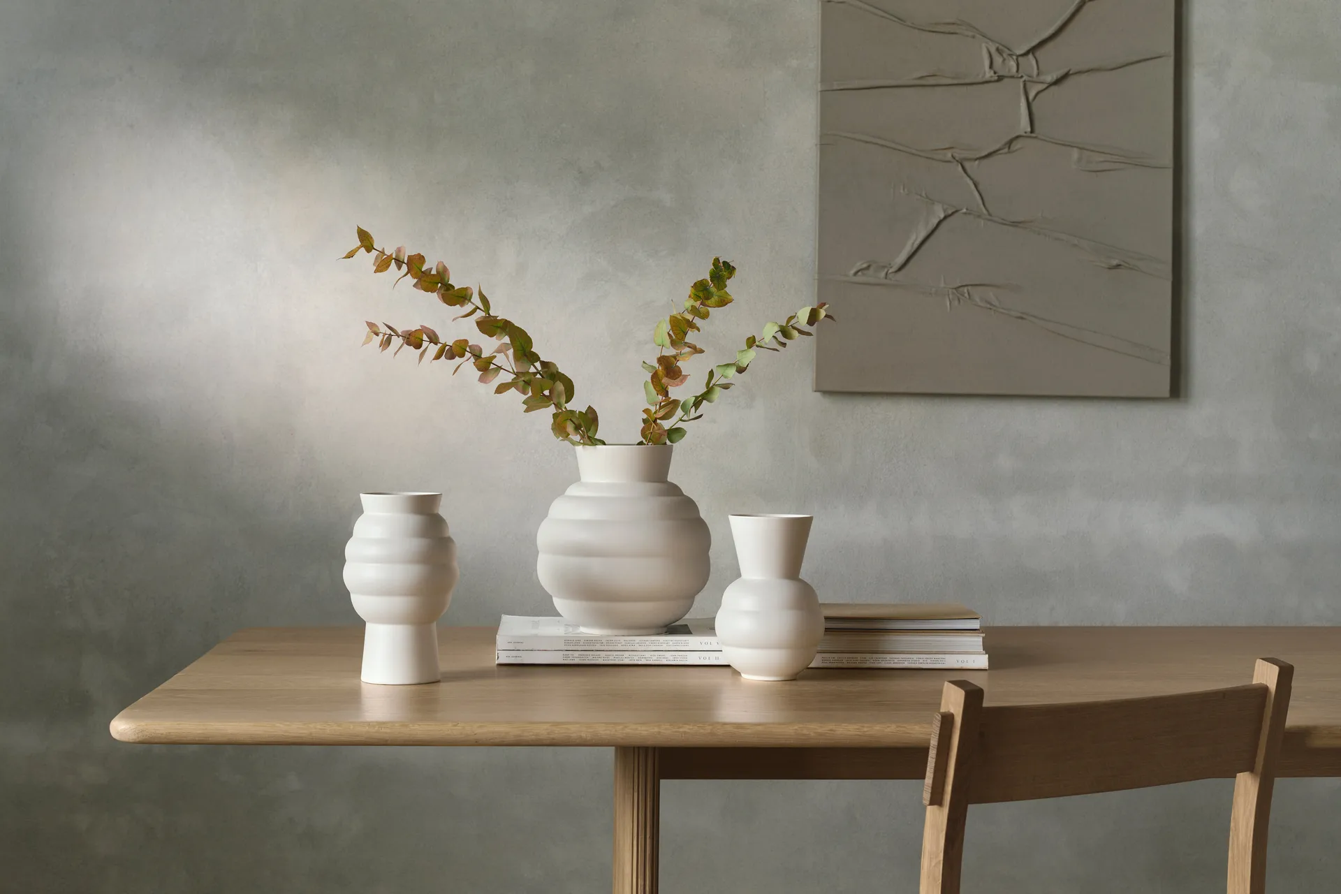 Vaso Tortus Archie No1 21 cm, Bianco Knabstrup Keramik