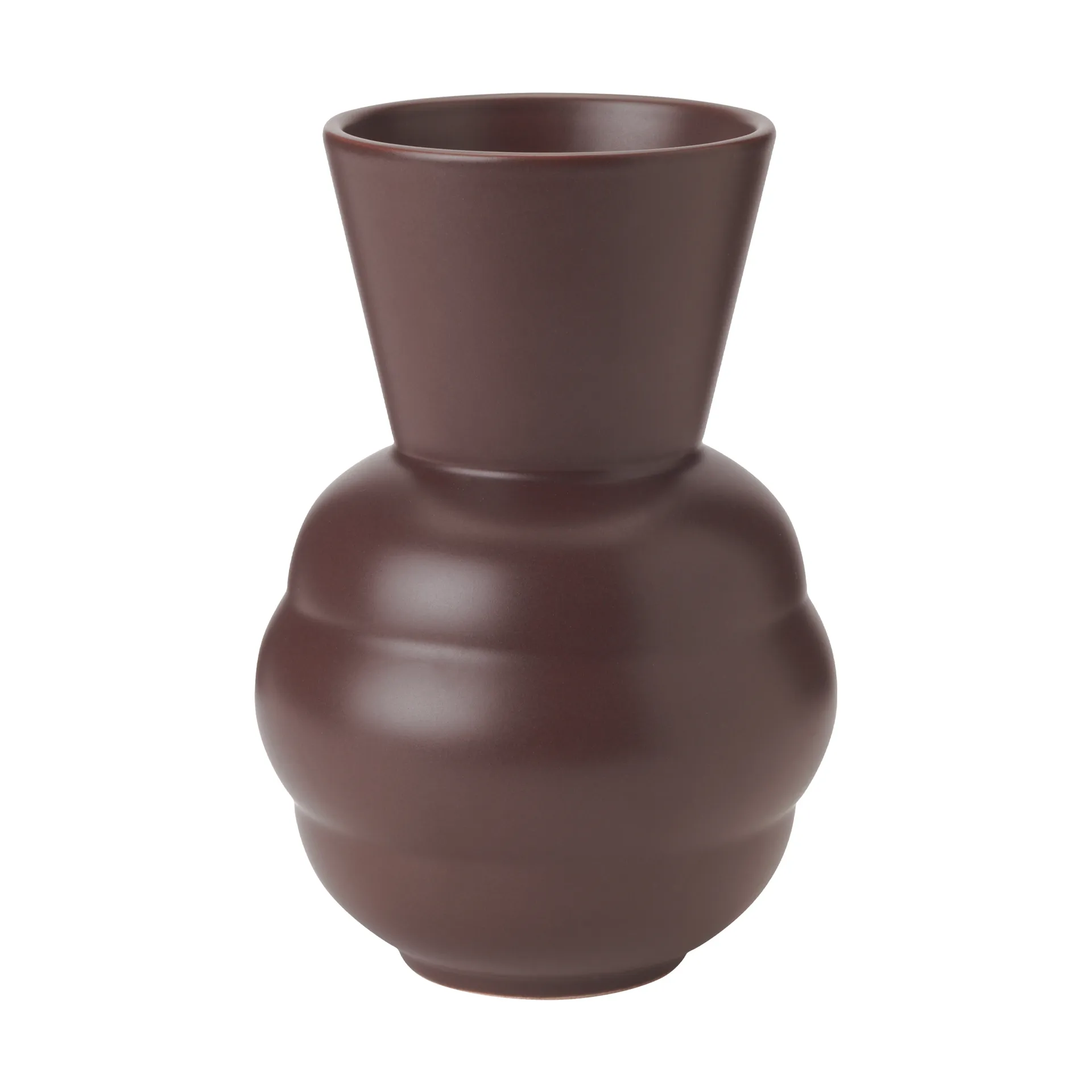 Vaso Tortus Archie No1 21 cm, Bordeaux Knabstrup Keramik