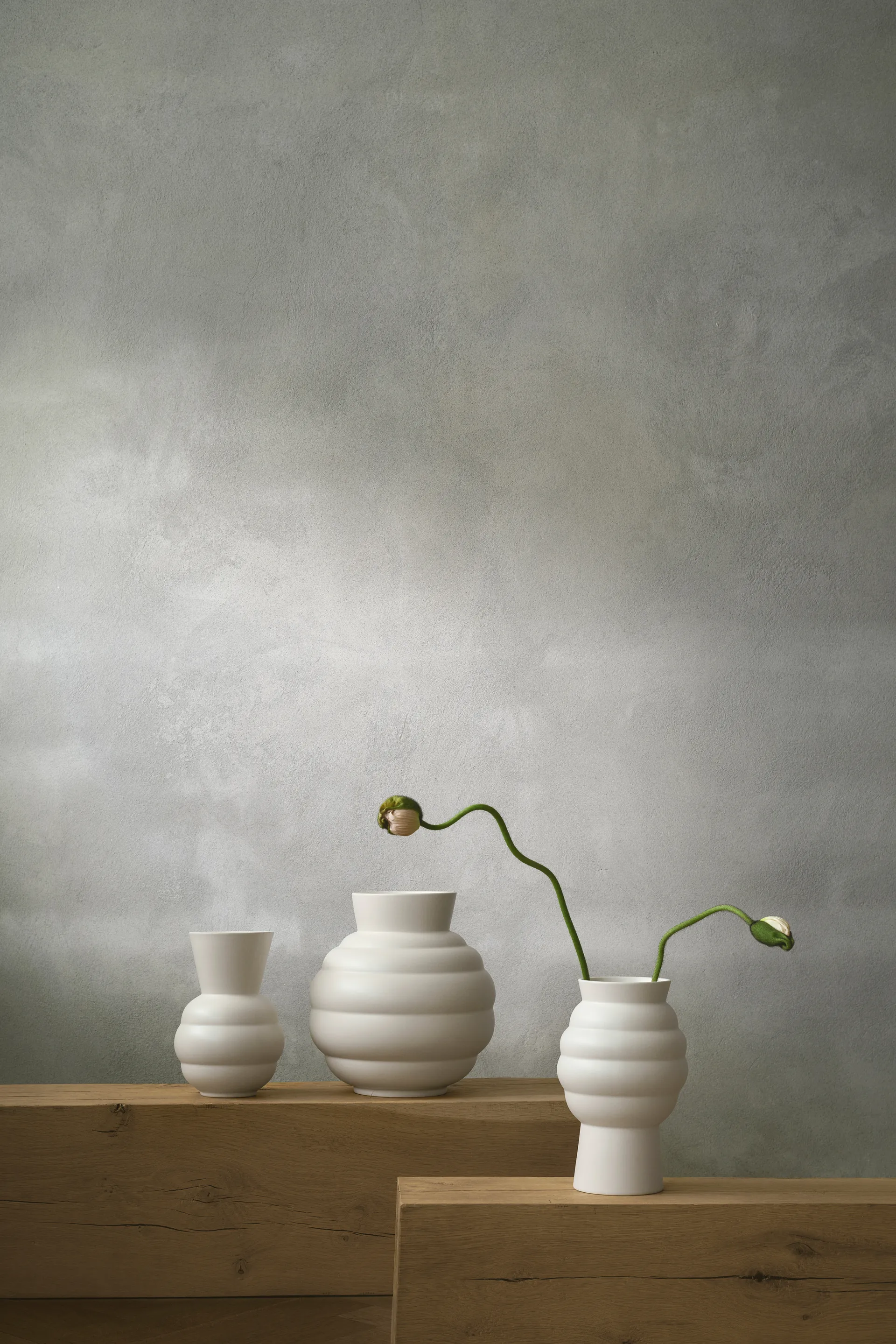 Vaso Tortus Archie No2 23.5 cm, Bianco Knabstrup Keramik