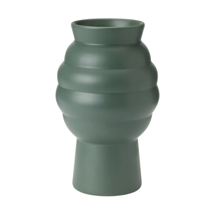 Vaso Tortus Archie No2 23.5 cm - Verde scuro - Knabstrup Keramik