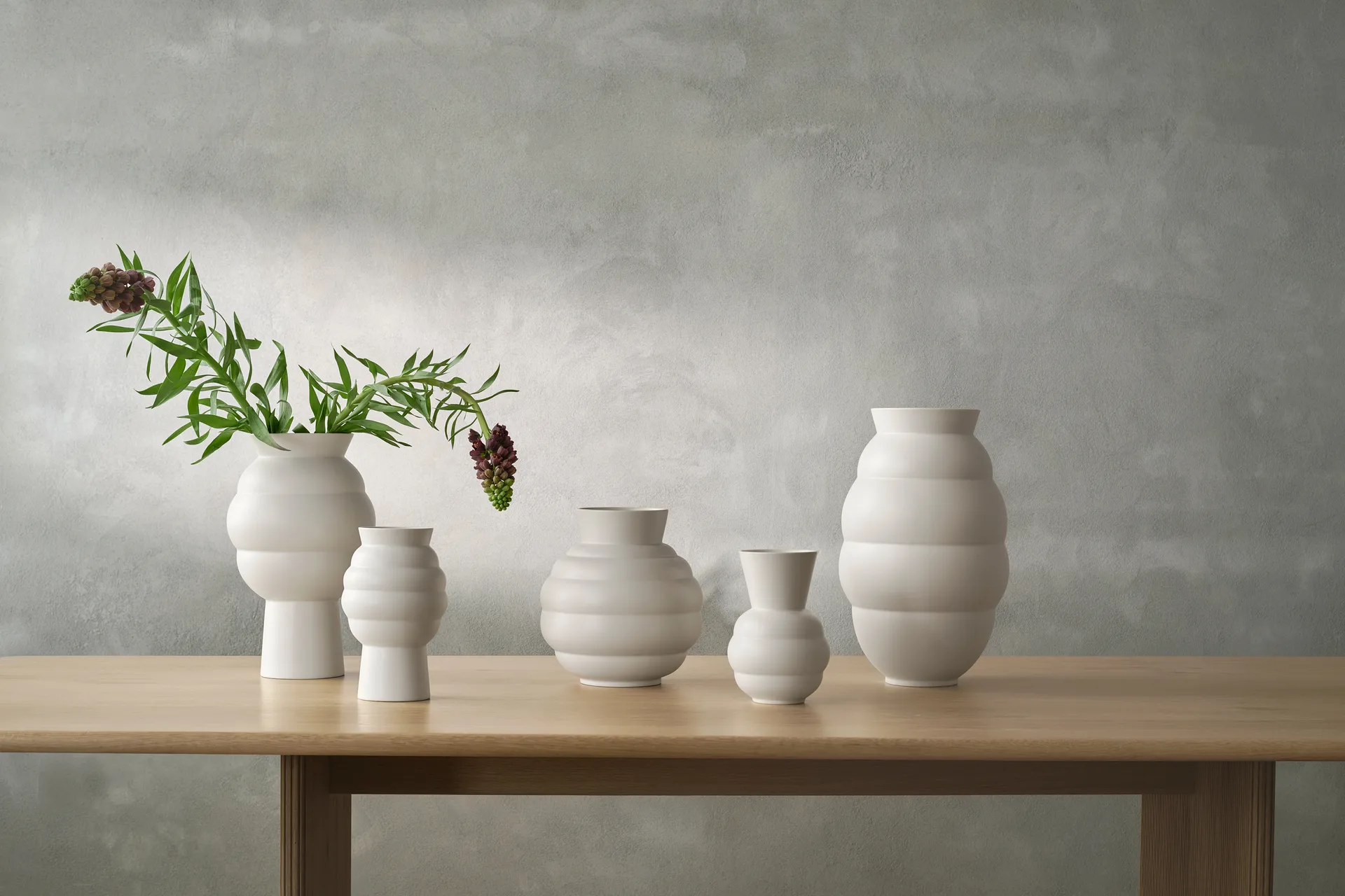 Vaso Tortus Archie No3 26.5 cm, Bianco Knabstrup Keramik