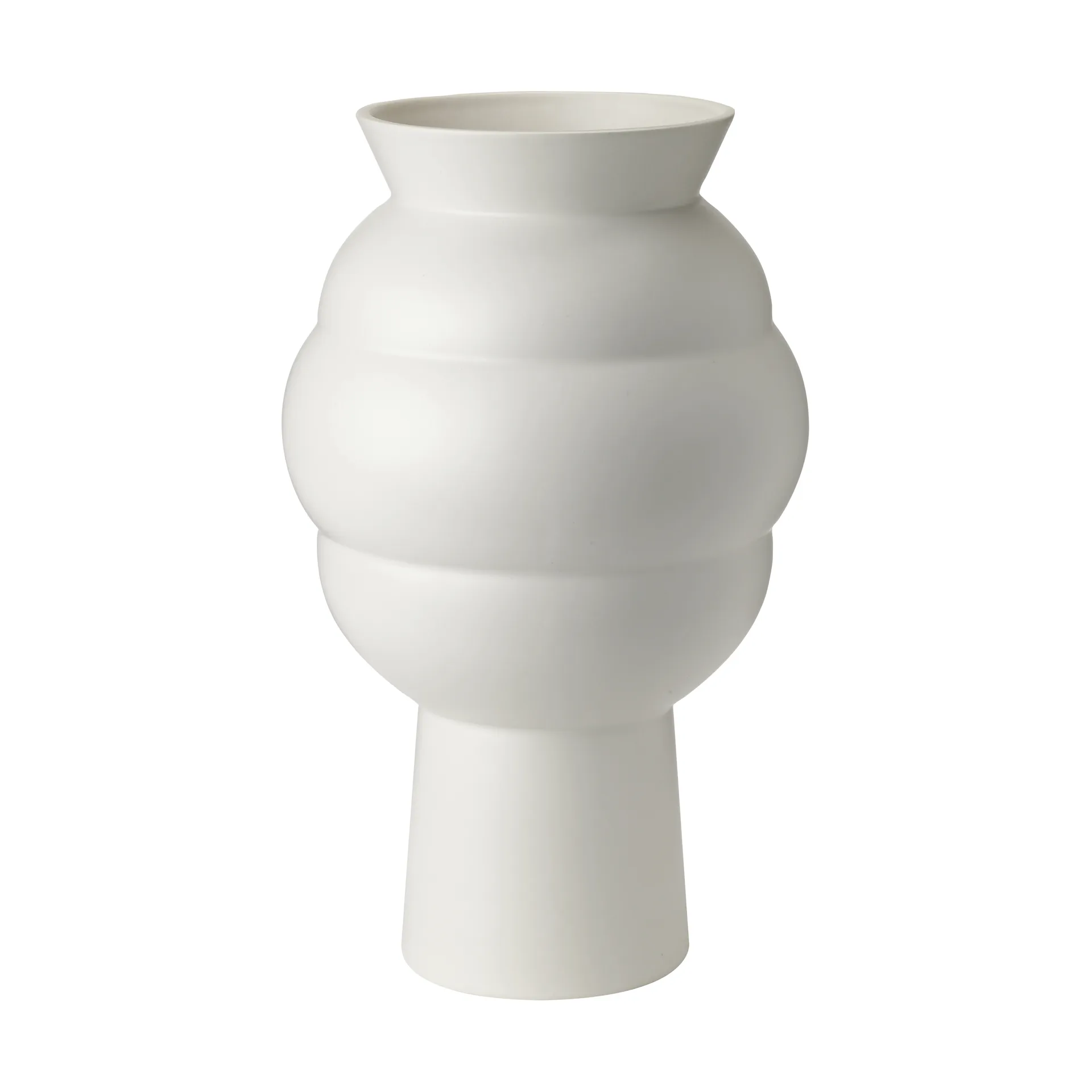 Vaso Tortus Archie No4 37 cm, Bianco Knabstrup Keramik