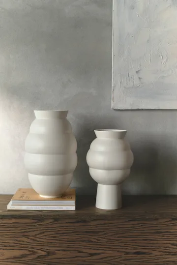 Vaso Tortus Archie No4 37 cm - Bianco - Knabstrup Keramik