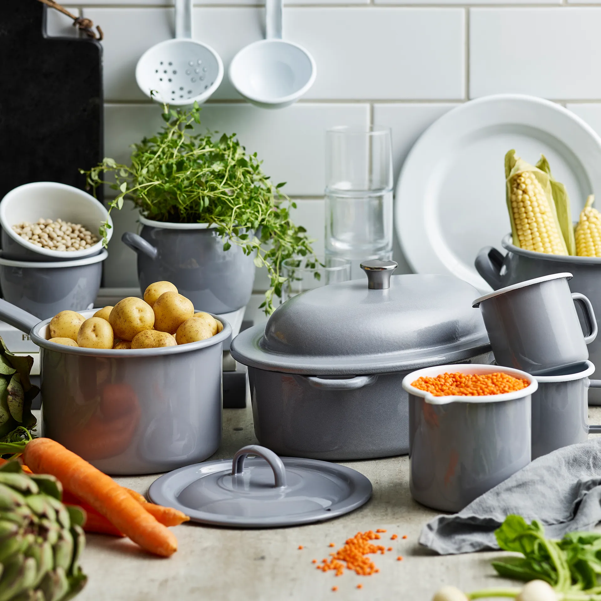 Casseruola con manico lungo 2,3 L Kockums, Kockums grey (grigio) Kockums Jernverk