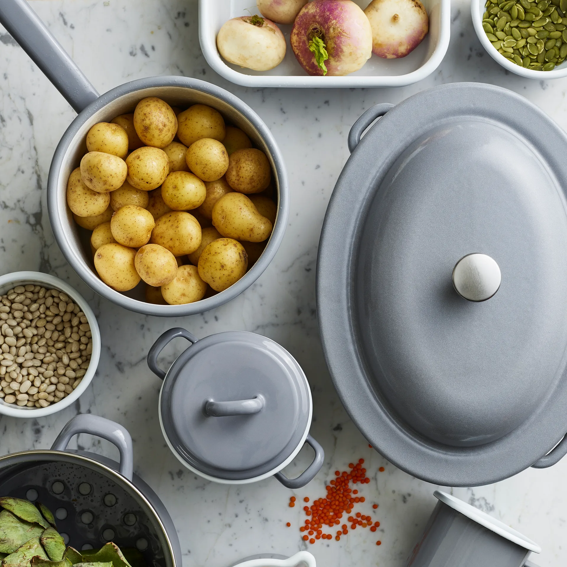 Casseruola con manico lungo 2,3 L Kockums, Kockums grey (grigio) Kockums Jernverk