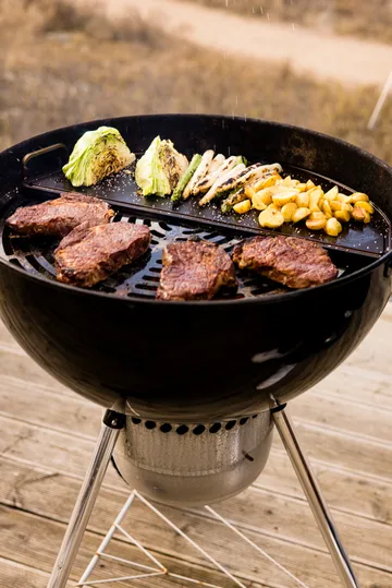 Kockums piastra per friggere - nero, semirotondo, 55 cm - Kockums Jernverk