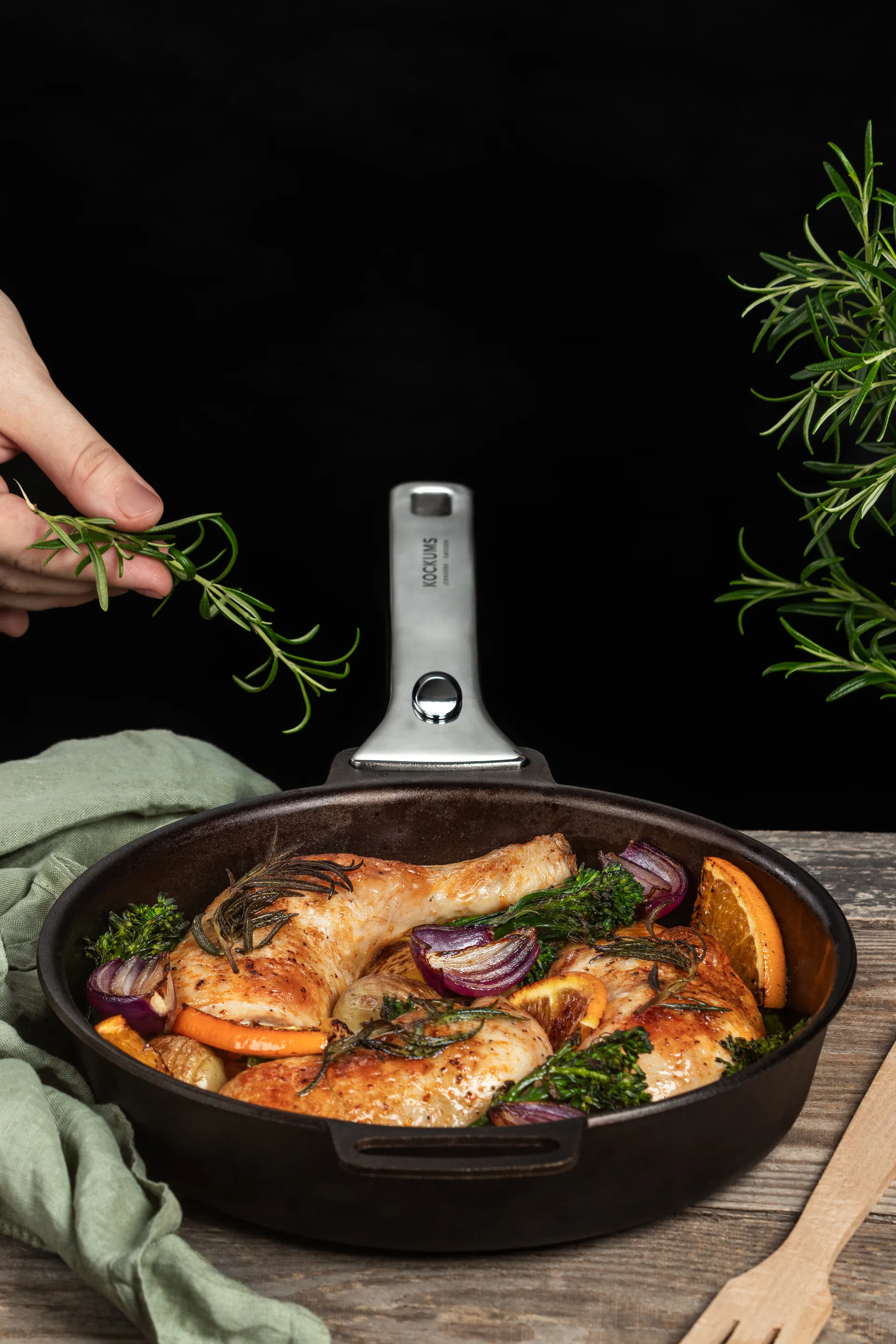 Manico per padella/teglia da forno, Acciaio inossidabile Kockums Jernverk