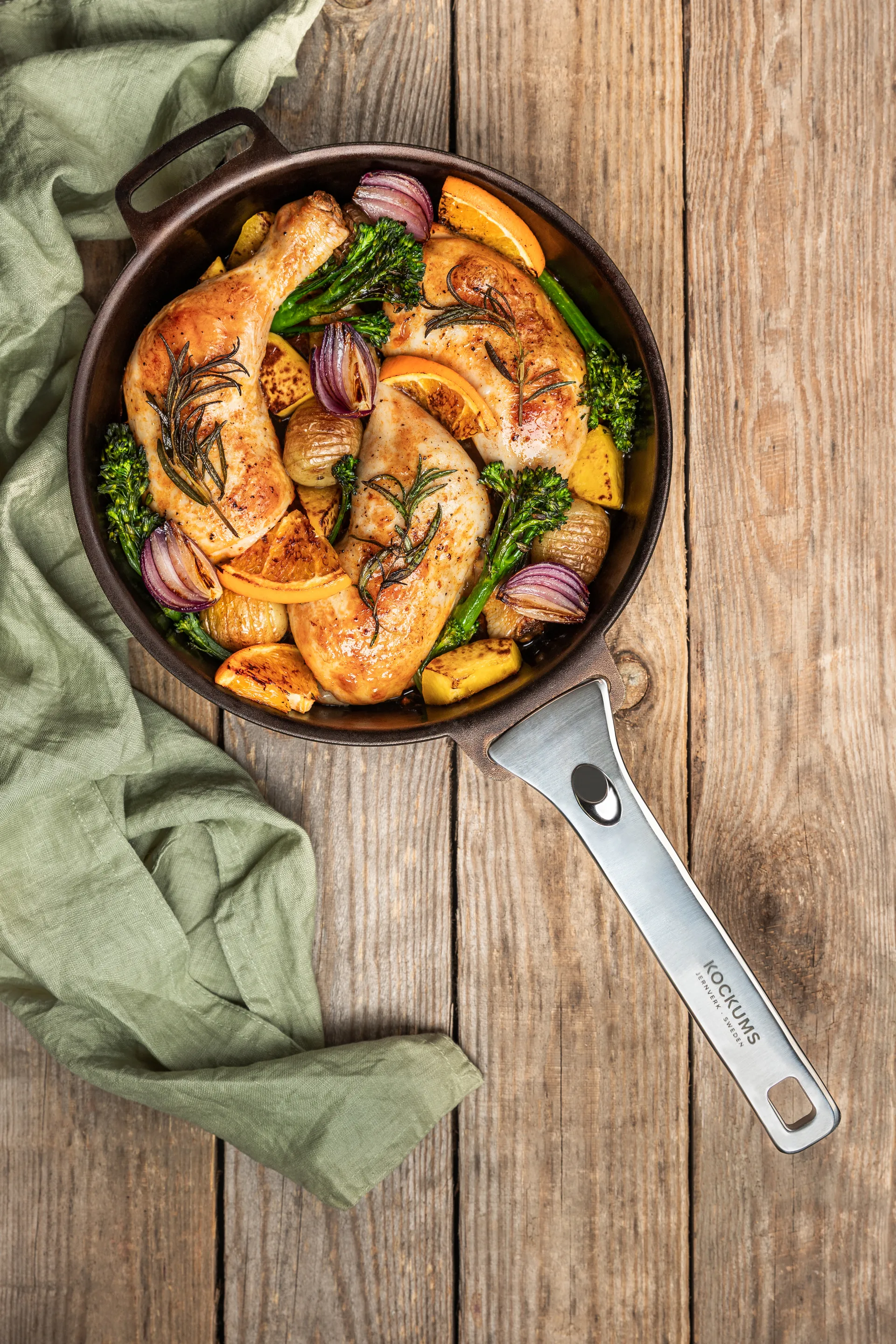 Padella cm con manico rimovibile, Ø24 cm Kockums Jernverk