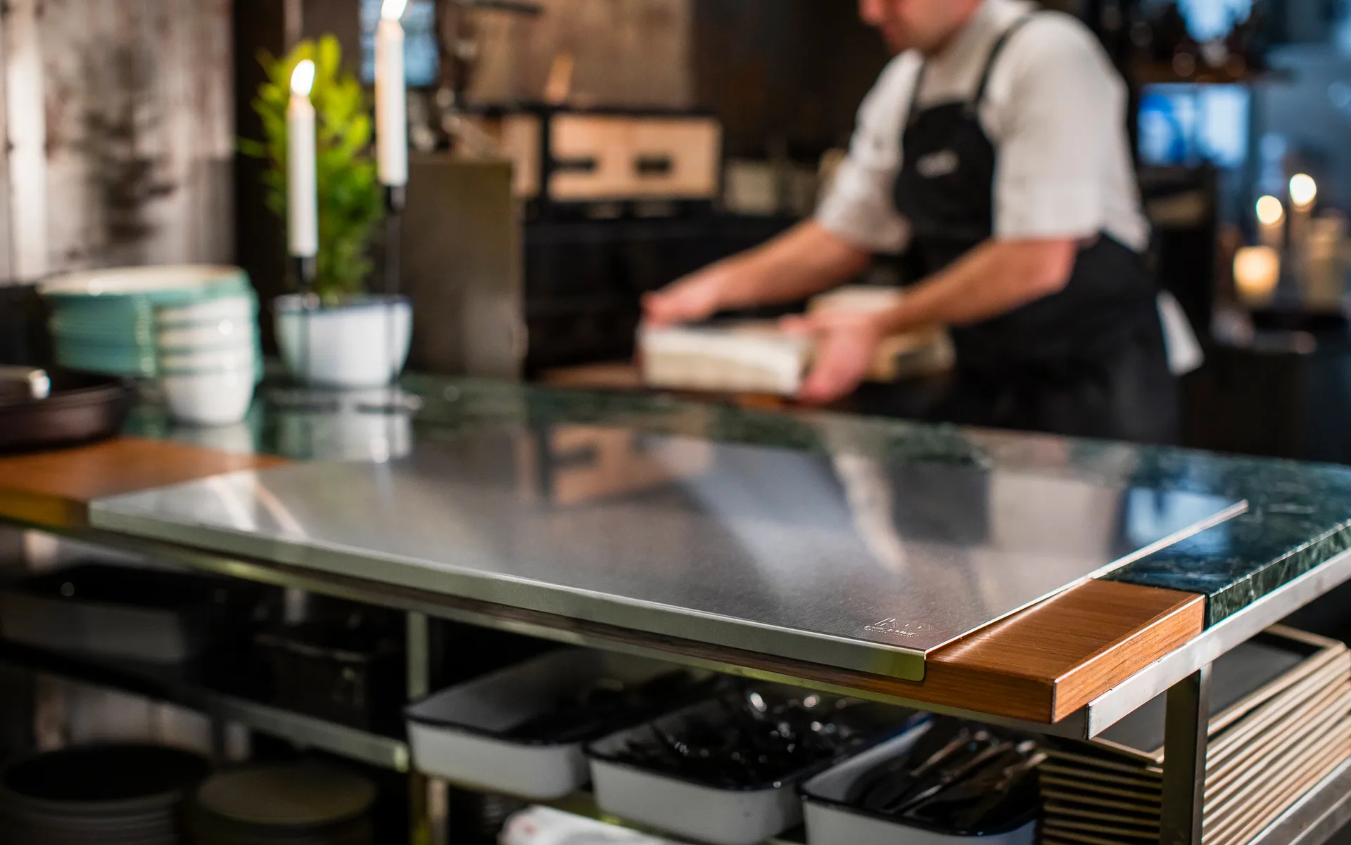 Piano per impastare in acciaio inox Kockums, 80x60 cm Kockums Jernverk