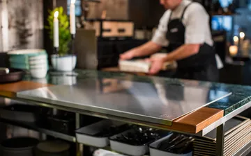 Piano per impastare in acciaio inox Kockums - 80x60 cm - Kockums Jernverk