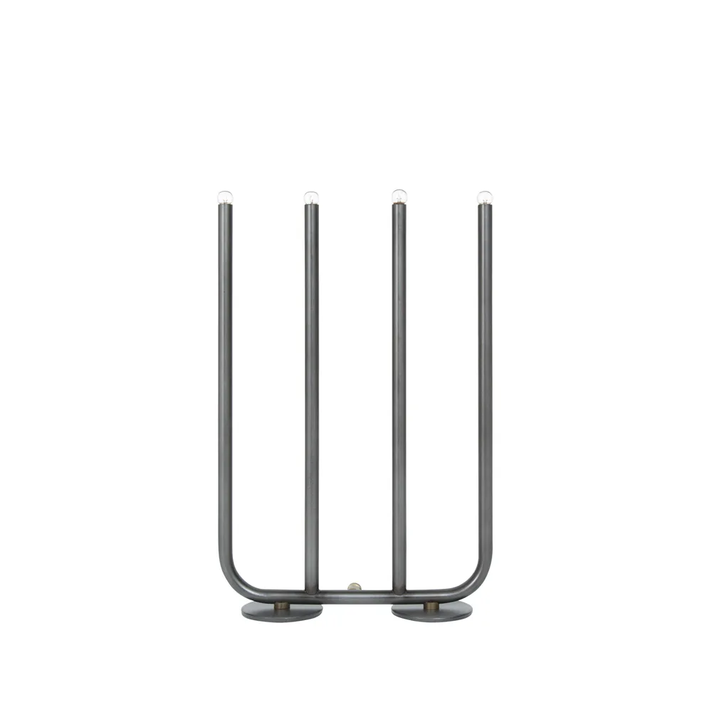 Candelabro December 4, Antracite ossidata Konsthantverk