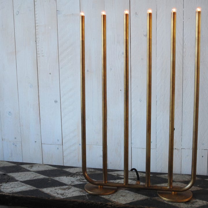 Candelabro December 6, Ottone grezzo Konsthantverk