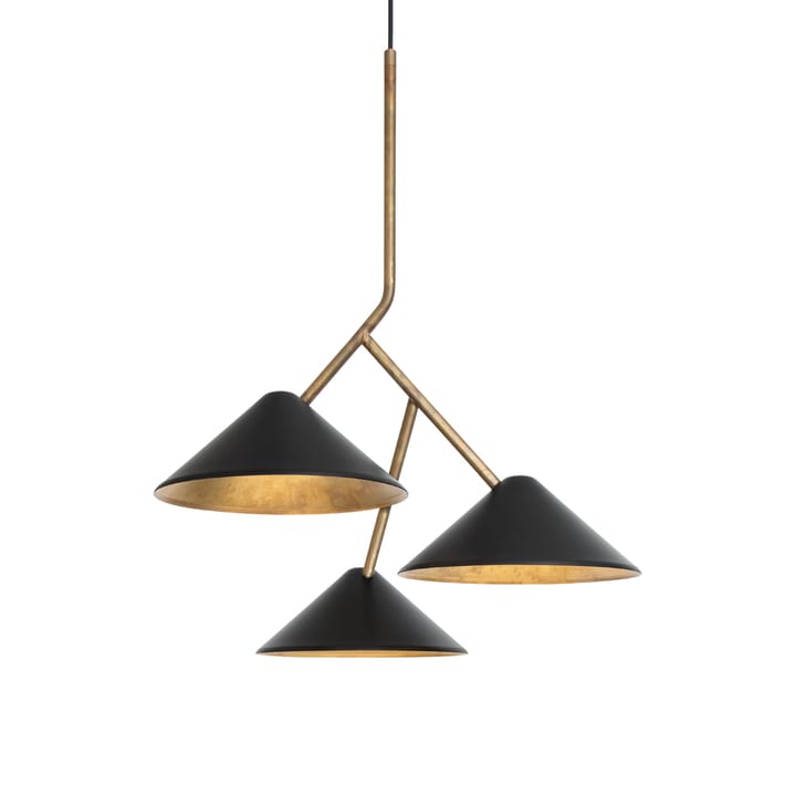 Lampada a soffitto Grenverk - ottone grezzo/nero - Konsthantverk