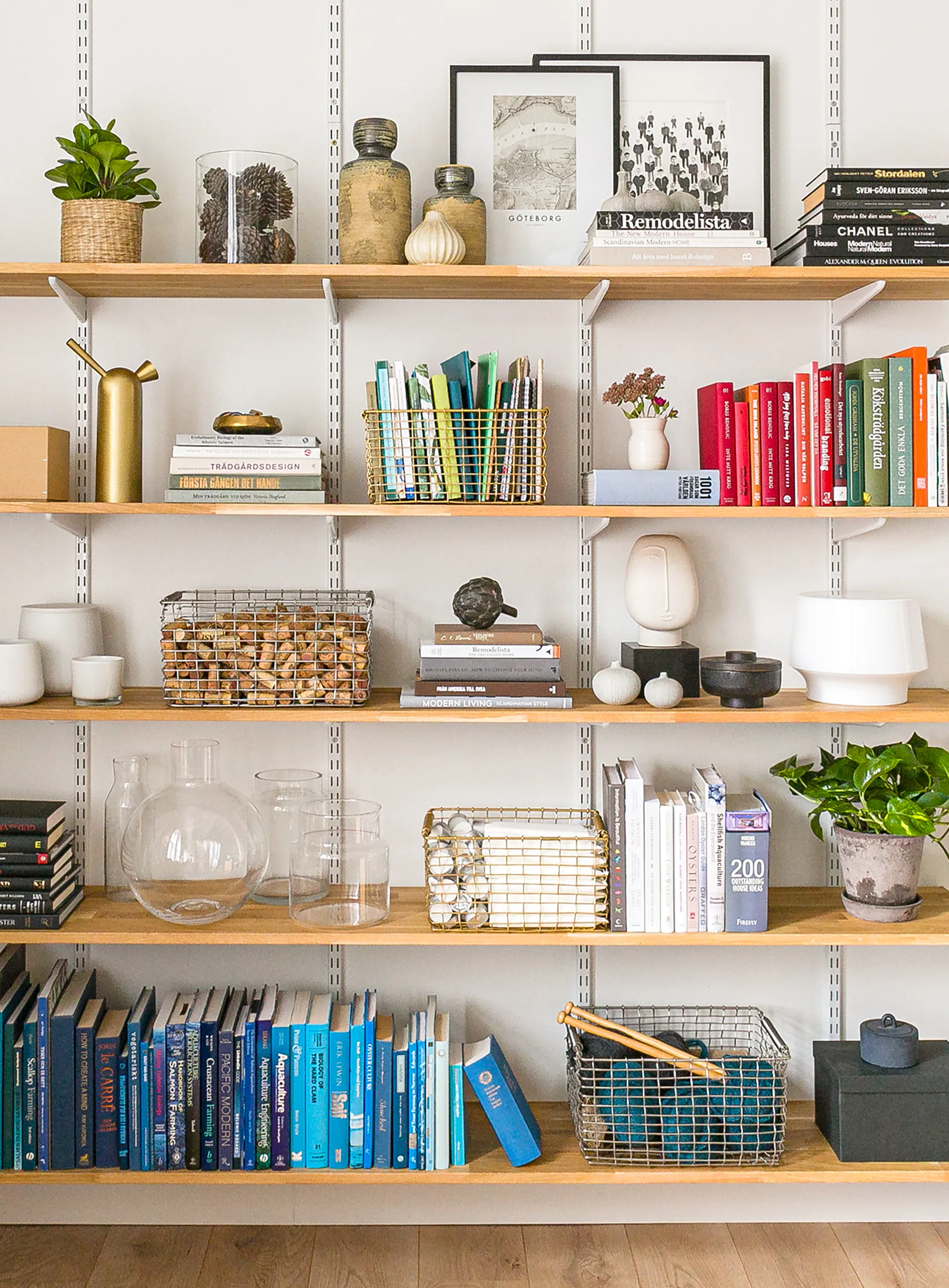 Cestino contenitore Rectangular 19, ottone KORBO