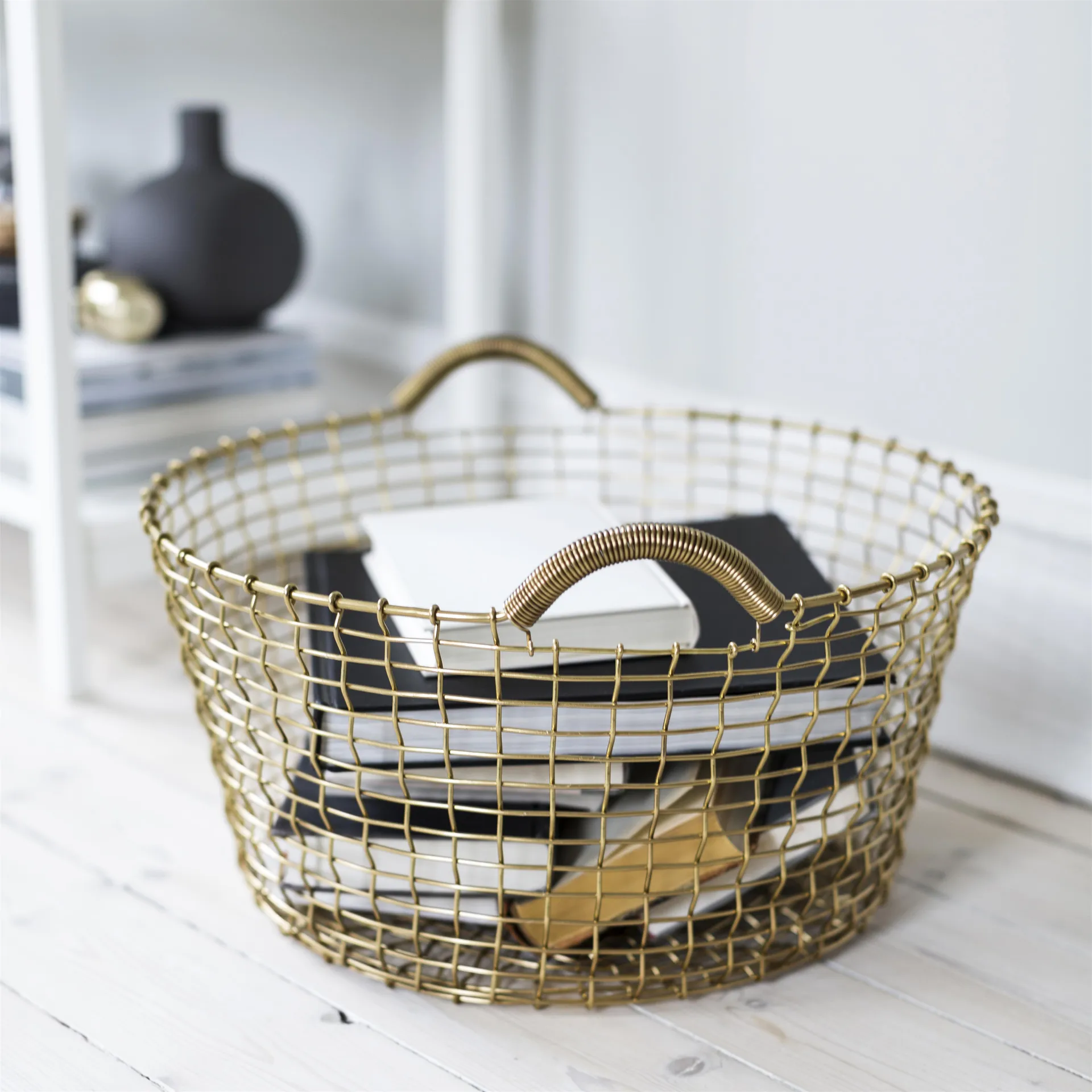 Cestino Korbo classic 35, ottone KORBO