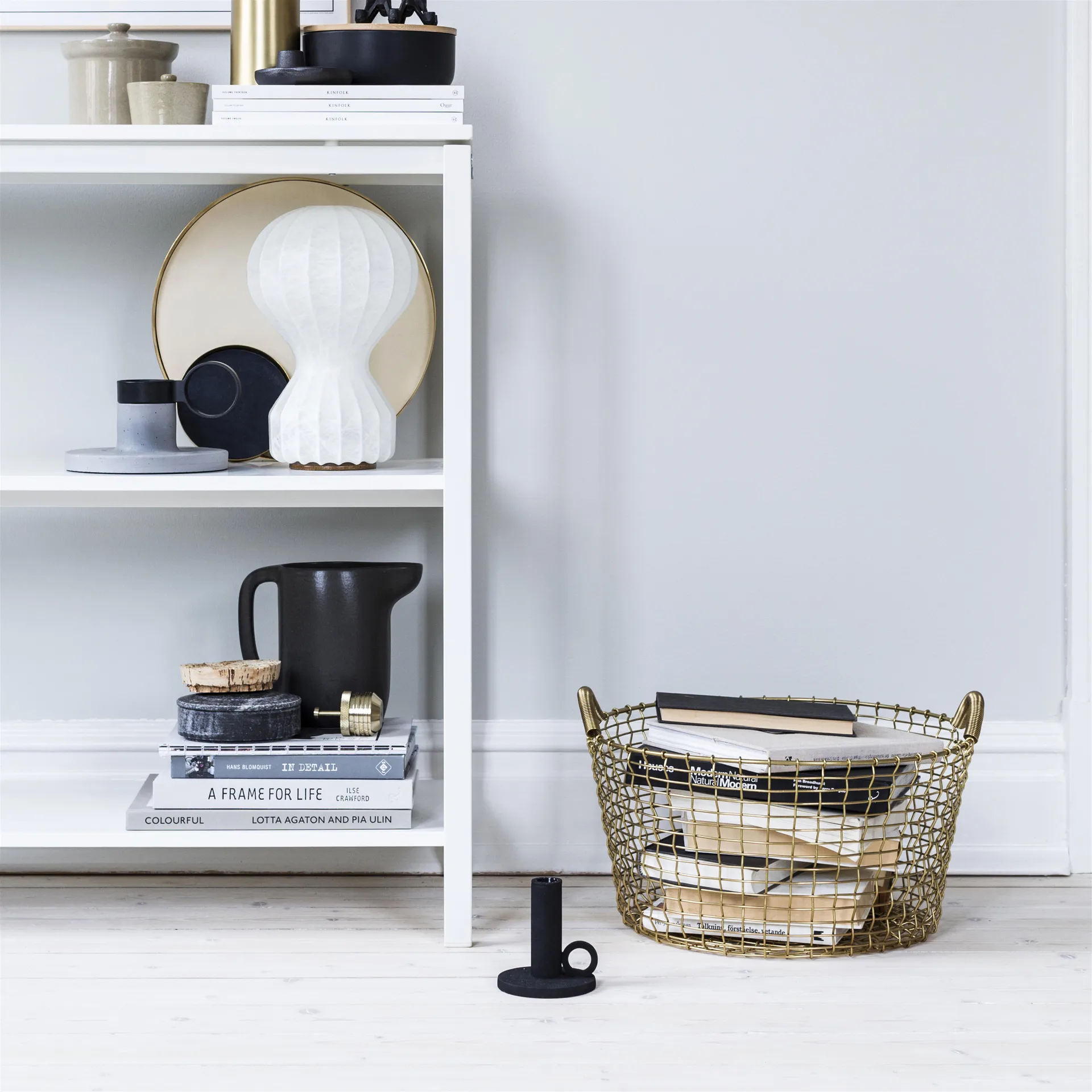Cestino Korbo classic 35, ottone KORBO