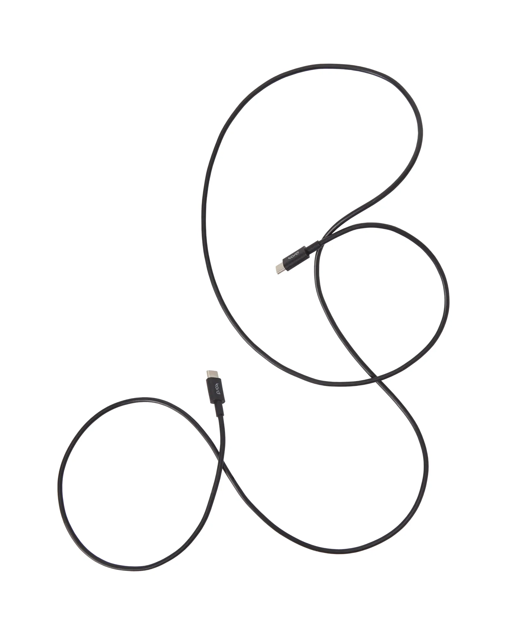 Cavo di ricarica Kord USB-C a USB-C 1,8 m, Black Kord