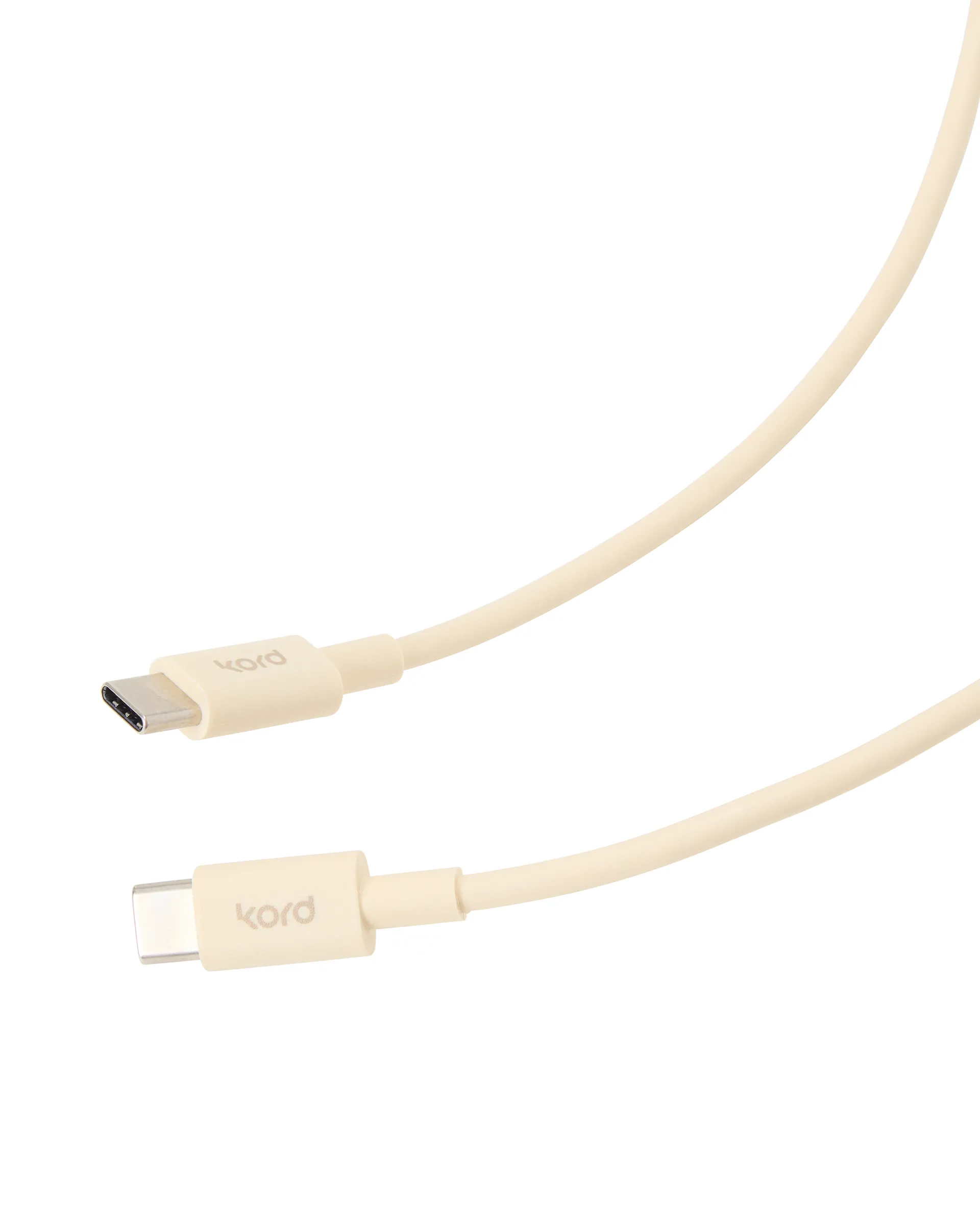 Cavo di ricarica Kord USB-C a USB-C 1,8 m, Pearled Ivory Kord