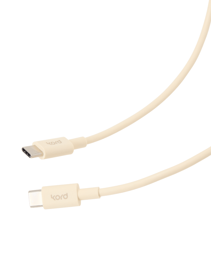 Cavo di ricarica Kord USB-C a USB-C 1,8 m, Pearled Ivory Kord