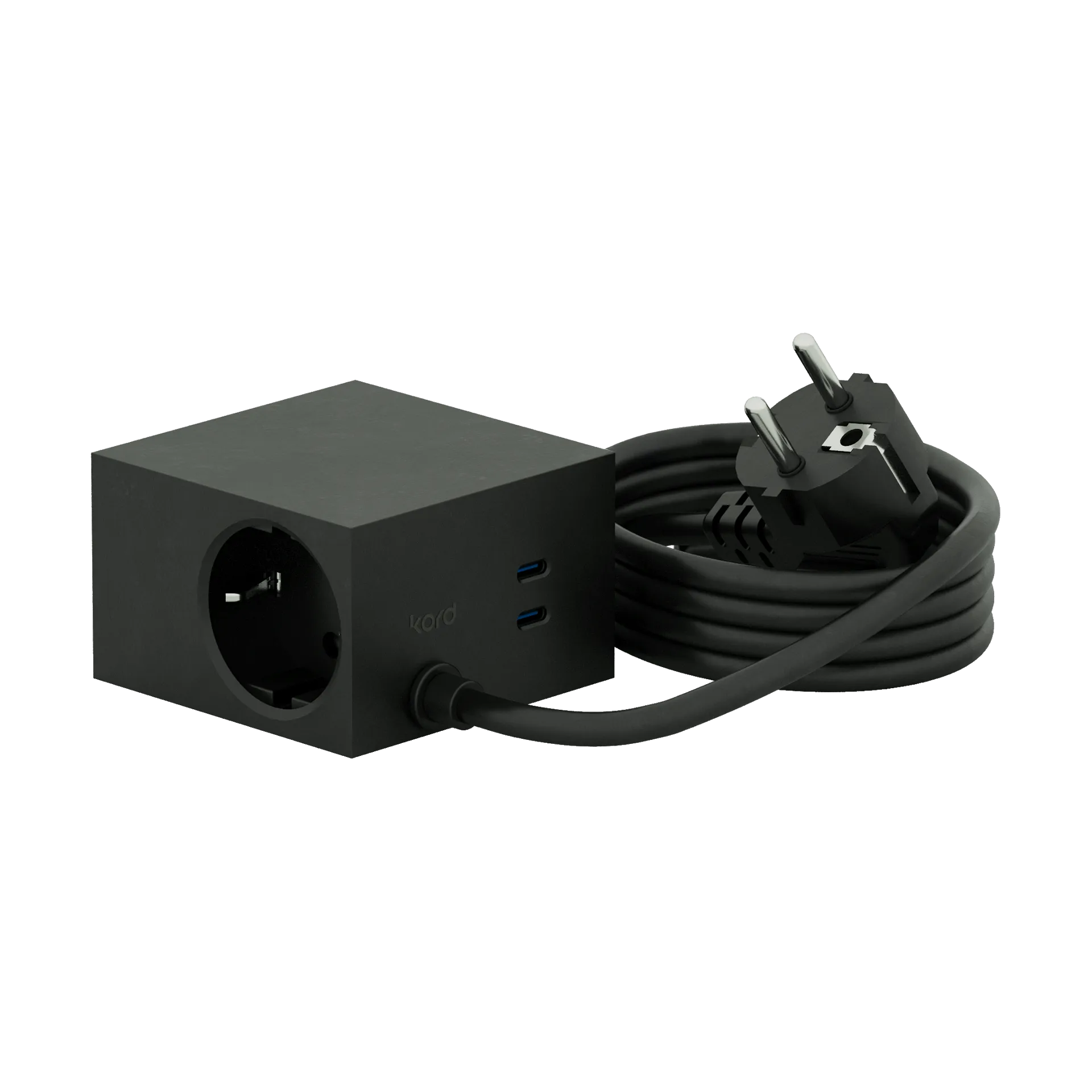 Cuboid+ multipresa USB-C 30W 2 m, Black Kord