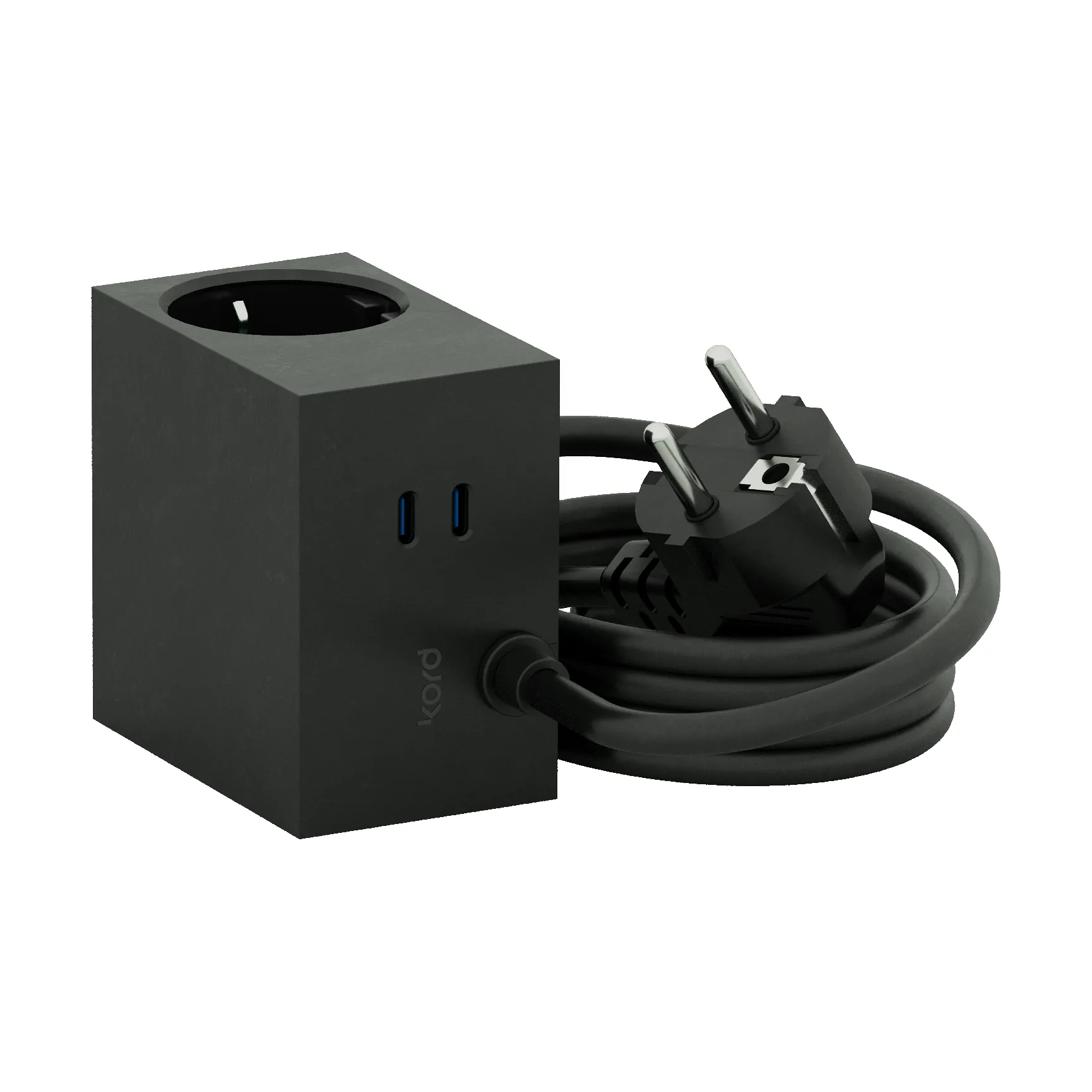 Cuboid+ multipresa USB-C 30W 2 m, Black Kord
