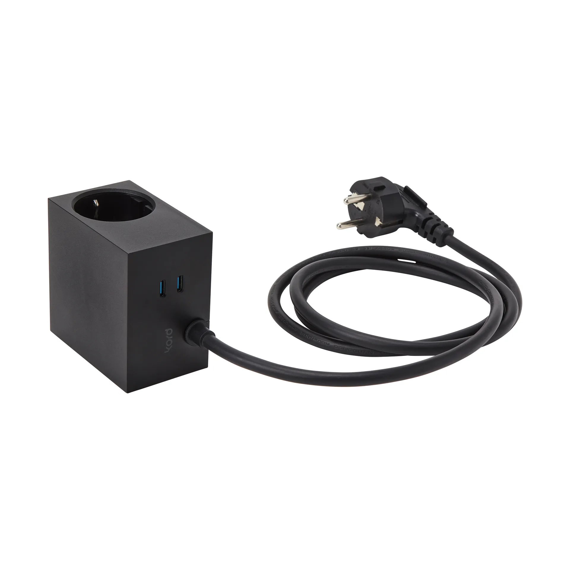 Cuboid+ multipresa USB-C 30W 2 m, Black Kord