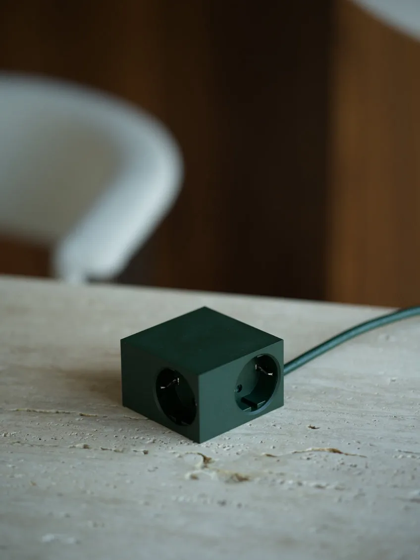 Cuboid+ multipresa USB-C 30W 2 m, Dark Green Kord
