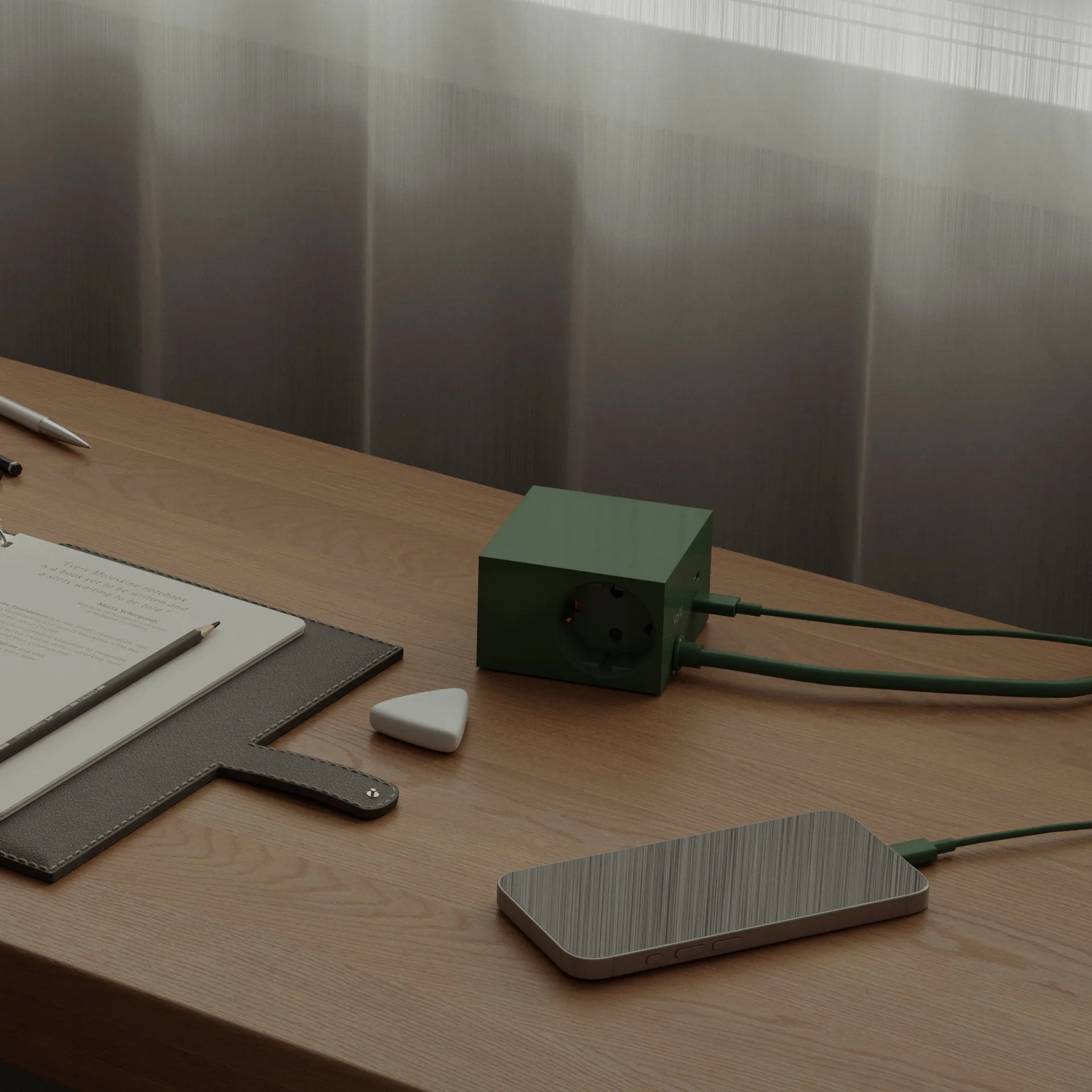 Cuboid+ multipresa USB-C 30W 2 m, Dark Green Kord