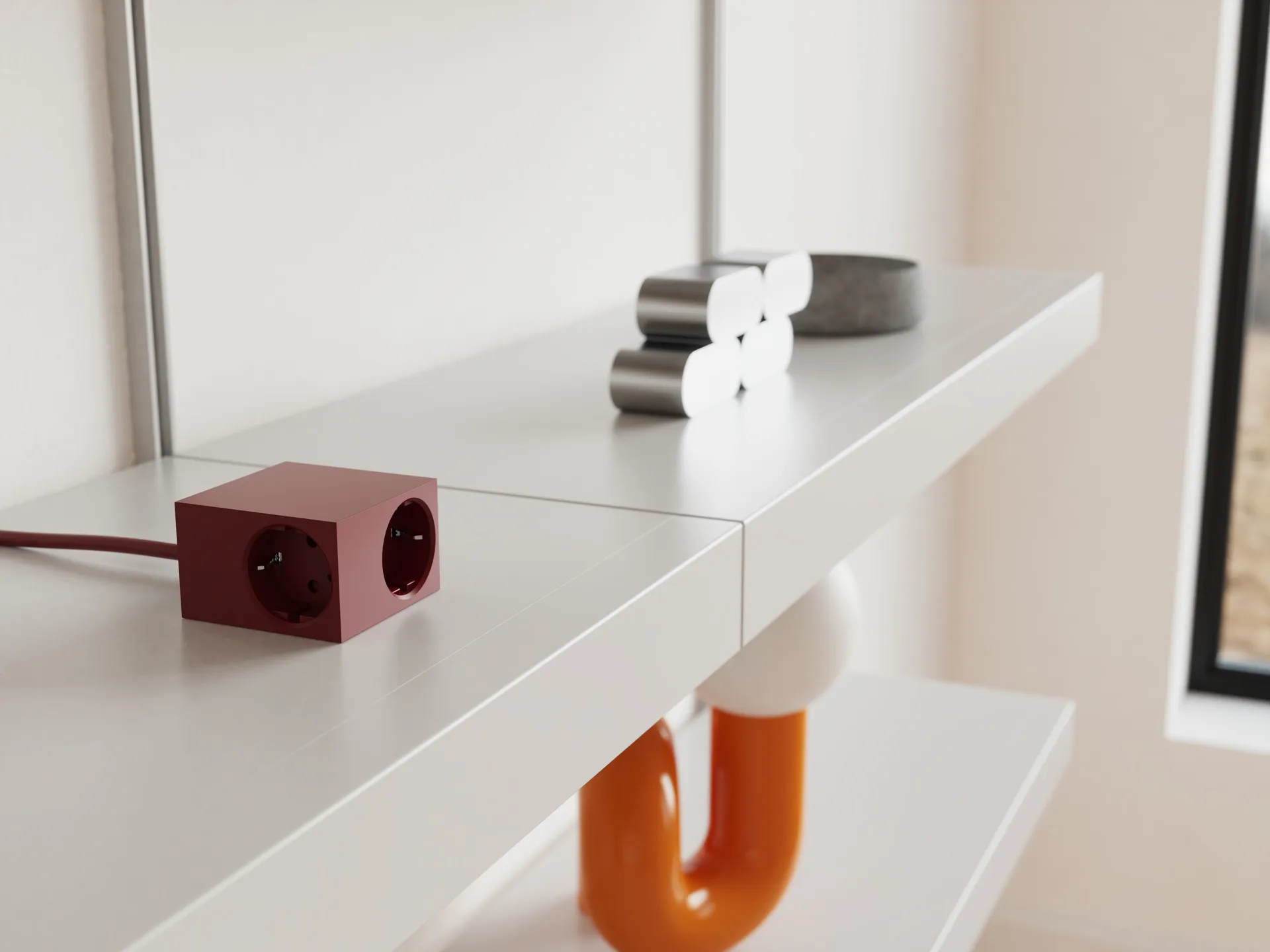 Cuboid+ multipresa USB-C 30W 2 m, Fired Brick Kord