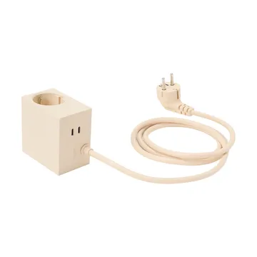 Cuboid+ multipresa USB-C 30W 2 m - Pearled Ivory (bianco) - Kord