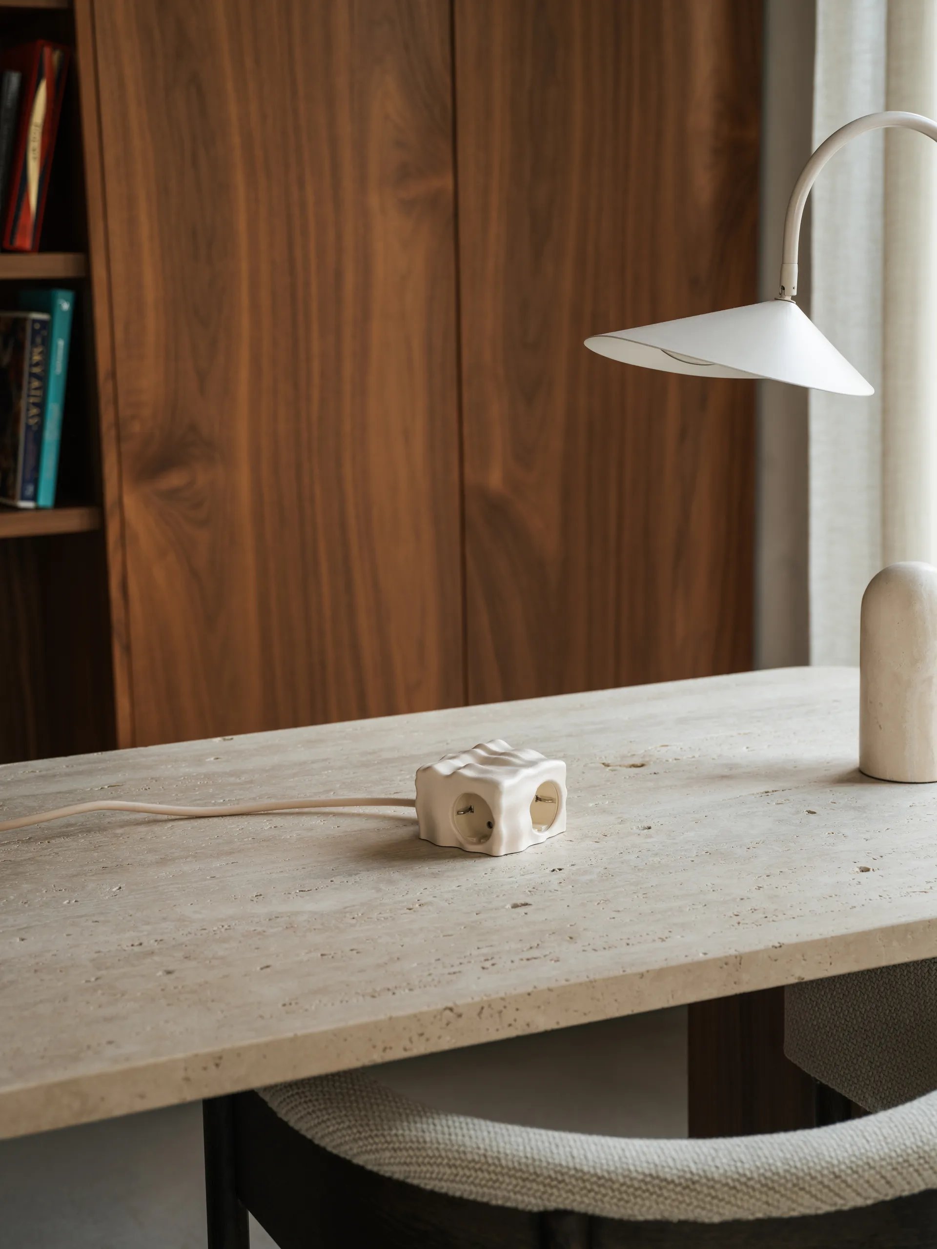 Cumulus+ case-cover per presa multipla Cuboid+, Beige Kord