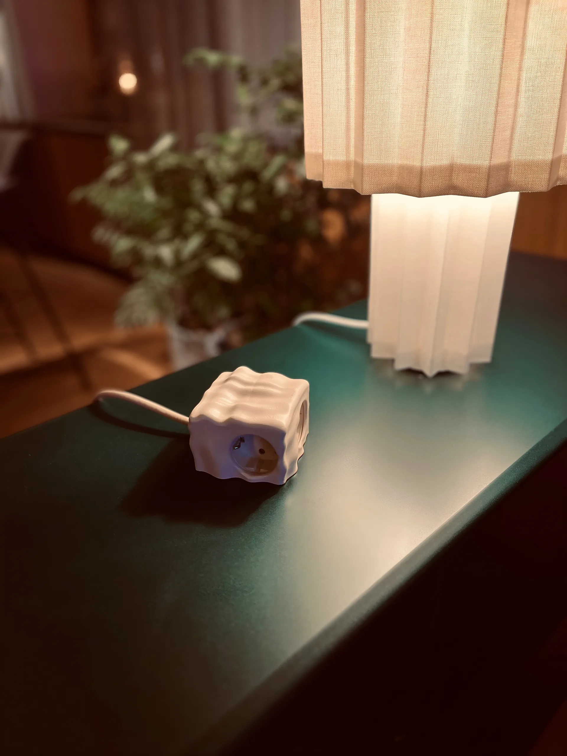 Cumulus+ case-cover per presa multipla Cuboid+, Beige Kord