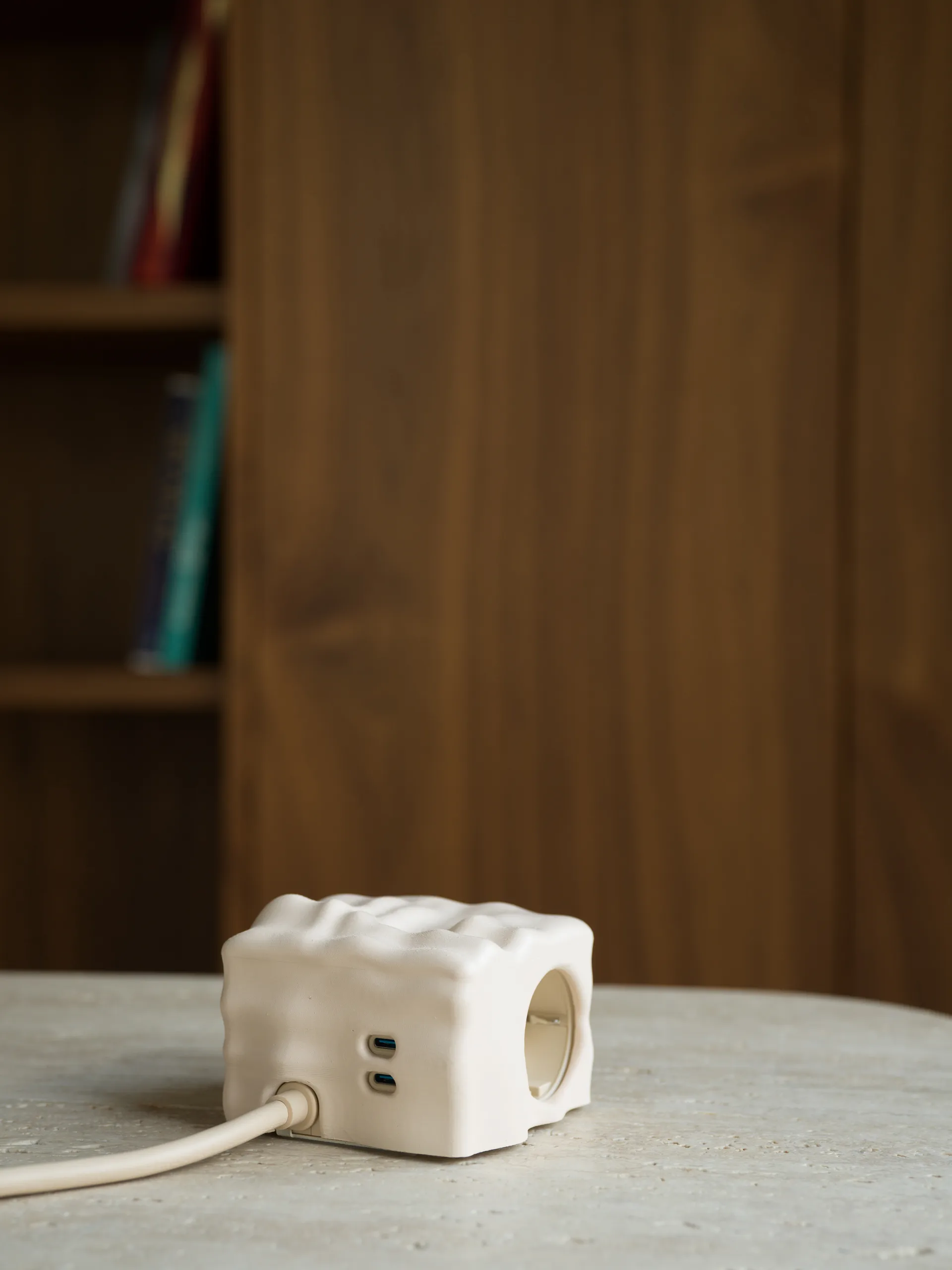 Cumulus+ case-cover per presa multipla Cuboid+, Beige Kord